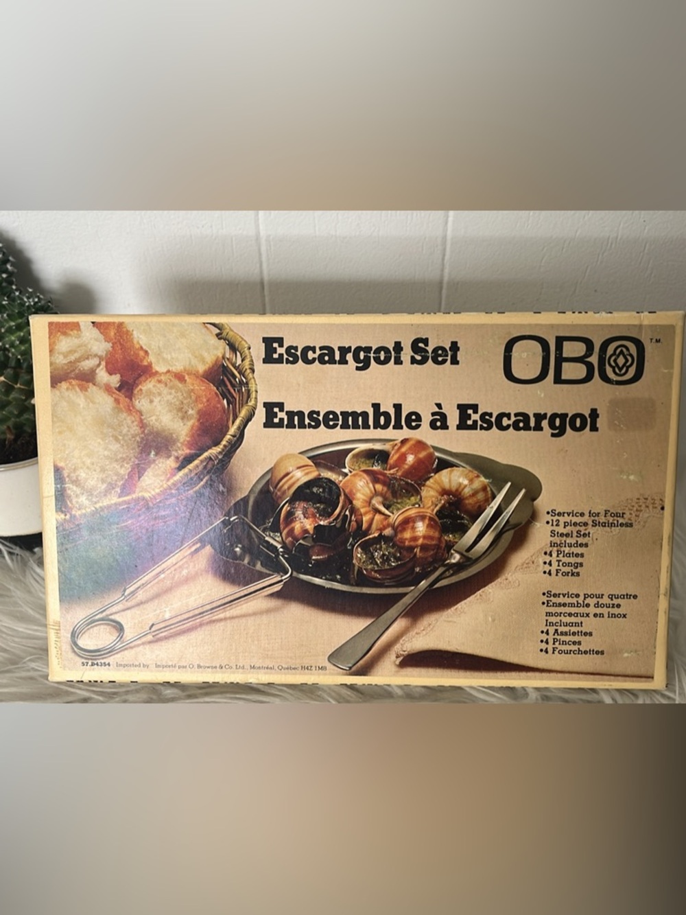 VTG OBO 12pc Escargot Set - Stainless Steel